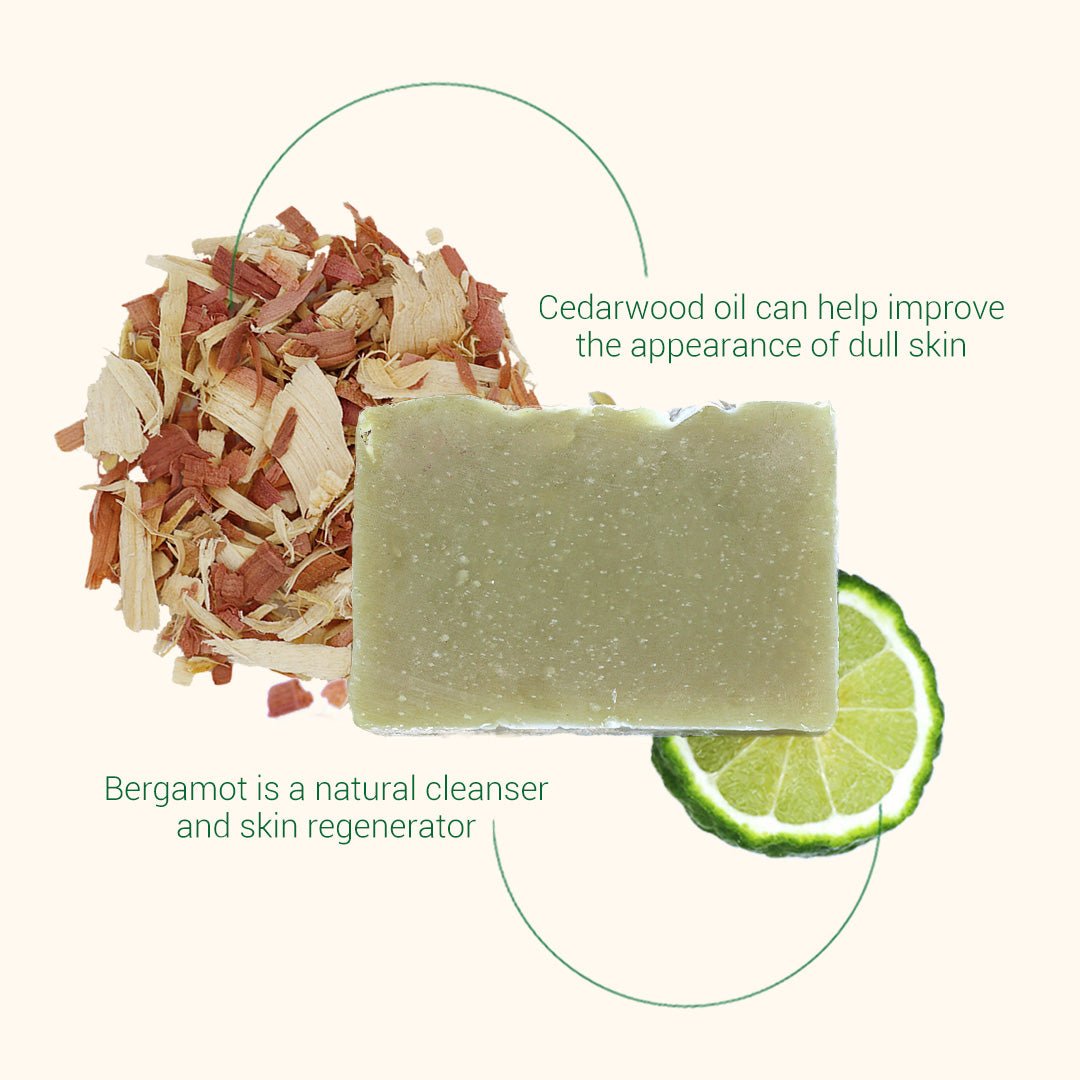 cedarwood & sea clay bar soap cedarwood & sea clay bar soap